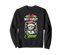 My First Snow Noël Mignon Bonhomme de Neige Hiver Noël Sweatshirt