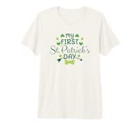 My First St. Patrick Day Irish Clover Green T-Shirt Haut de Gamme