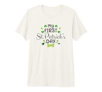 My First St. Patrick Day Irish Clover Green T-Shirt Haut de Gamme