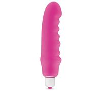 My First Vibromasseur Rose Alvéolé avec 7 Vitesses Corps Multi-Courbes