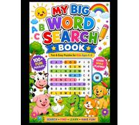 My First Word Search & Coloring Book for Kids: Fun andFun and Easy Animal, Nature & Puzzle Activities for Boys and Girls Ages 4-8 | Large Print Word Search Games with Cute Coloring Pages