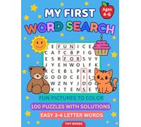 My First Word Search for Kids Ages 4-6: 100 Easy Word Puzzles to Build Reading Skills | Themed Puzzles with Pictures | Large Print Activity Book with Solutions | 8.5x11in