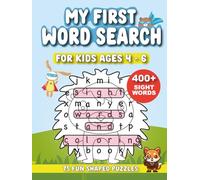My First Word Search for Kids Ages 4-6: 400+ Sight Words in Big Shaped Puzzles | A Fun Activity Workbook to Help Kids Learn to Read