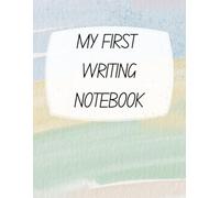 My First Writing Notebook: Primary Lined Paper with Red Baseline for Early Learners