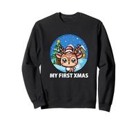 My First Xmas Noël Mignon Renne Hiver Noël Sweatshirt