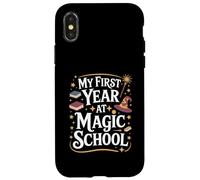 My First Year at Magic School 1st Grade Wizard Boys Girls Coque pour iPhone X/XS