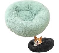 My Fluffy Friend Lit for Animal Domestique Anti-anxiété, lit apaisant for Chien, lit Rond Chaud et Confortable, Peluche Moelleuse en Fausse Fourrure for Chiens et Chats, Lavable en Machine (Color : M