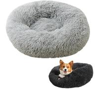 My Fluffy Friend Lit for Animal Domestique Anti-anxiété, lit apaisant for Chien, lit Rond Chaud et Confortable, Peluche Moelleuse en Fausse Fourrure for Chiens et Chats, Lavable en Machine (Color : D