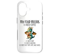 My Four Moods I Need Coffee I Need a Nap Dragon Coffee Lover Coque pour iPhone 17