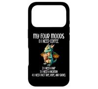 My Four Moods I Need Coffee I Need a Nap Dragon Coffee Lover Coque pour iPhone 17 Pro