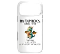 My Four Moods I Need Coffee I Need a Nap Dragon Coffee Lover Coque pour iPhone 17 Pro Max