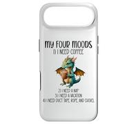 My Four Moods I Need Coffee I Need a Nap Dragon Coffee Lover Coque pour iPhone Air