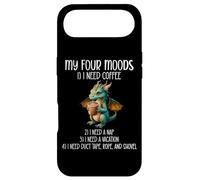 My Four Moods I Need Coffee I Need a Nap Dragon Coffee Lover Coque pour iPhone Air