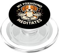 My Foxhound Meditates Cute Funny Humour PopSockets PopGrip pour MagSafe