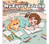 My Furry Friend: Cozy Days of a Girl and Her Cat, Coloring Book