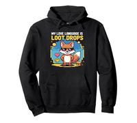 My Gaming Language is Loot Drops Fox Gamer Design Cool Sweat à Capuche