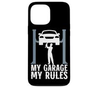 My Garage My Rules Car Technician Car Repair Car Lover Coque pour iPhone 13 Pro Max