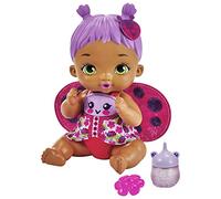 My Garden Baby Bébé Coccinelle Boit et Fait Pipi Poupée (30 cm) et Accessoires, avec Couche réutilisable, et biberon, Jouet Enfant, Dès 3 Ans, HMX28