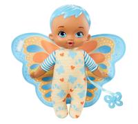 My Garden Baby - Mon Premier Bébé Papillon, Bleu, 23 Cm, Corps Souple Avec Ailes En Peluche - Poupée / Poupon - Des 18 Mois