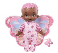 My Garden Baby Mon Premier poupon Bébé Papillon 23 cm rose, corps souple avec ailes en peluche, poupée pour enfant dès 18 mois, HBH40