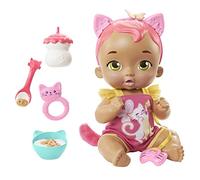 My Garden Baby Poupée rose interactive Bébé Câlin Chaton (30 cm) avec plus de 20 sons et 5 accessoires, Jouet Enfant, Dès 3 ans, HHP29