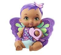 Mattel Poupée Jouet Violet Boisson Et Pipi Avec Couverture Papillon 18 Months Multicolor