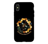 My Garden is A Hive of Activity Bee Apiculture Floral Coque pour iPhone X/XS
