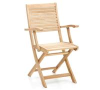 My Garden Poltrona Pieghevole Jakarta In Legno 61x53x94 Cm Arredo Giardino Esterno Multicolore