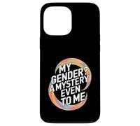 My Gender A Mystery Even to Me Expression d'identité Coque pour iPhone 13 Pro Max