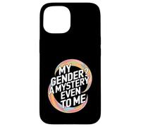 My Gender A Mystery Even to Me Expression d'identité Coque pour iPhone 15