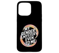My Gender A Mystery Even to Me Expression d'identité Coque pour iPhone 15 Pro Max
