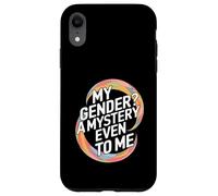 My Gender A Mystery Even to Me Expression d'identité Coque pour iPhone XR