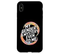 My Gender A Mystery Even to Me Expression d'identité Coque pour iPhone XS Max
