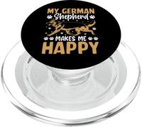 My German Shepherd Make Me Happy PopSockets PopGrip pour MagSafe