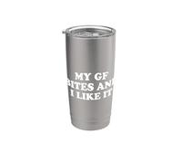 My Girlfriend Bites And I Like It Gobelet isotherme en acier inoxydable double paroi