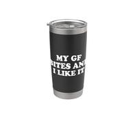 My Girlfriend Bites And I Like It Gobelet isotherme en acier inoxydable double paroi