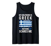 My Girlfriend is Greek Nothing Scares Me Greece Flag Débardeur