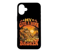 My Give A Damn is Broken Carefree Humour Coque pour iPhone 16 Plus