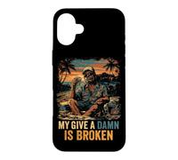 My Give a Damn is Broken Carefree Humour Coque pour iPhone 16 Plus