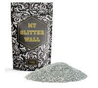 My Glitter Wall Additif paillettes pour peinture-émulsion couleur argent 150 g pour décorations murales en intérieur et en extérieur