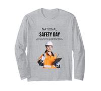 My Goal Stay Safe | La sécurité d'abord | Cadeau pour la fête Nationale de la sécurité Manche Longue