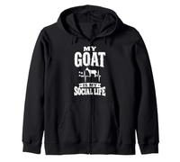 My Goat is My Social Life Sweat à Capuche