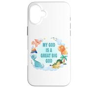 My God is a Big God - Christian Faith Kids & Adult Dinosaur Coque pour iPhone 16 Plus