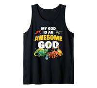 My God is an Awesome God - Christian Faith Kids Dinosaur Débardeur