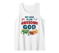 My God is an Awesome God - Christian Faith Kids Dinosaur Débardeur