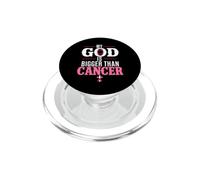 My God is Bigger Than Cancer Breast Cancer Awareness PopSockets PopGrip pour MagSafe