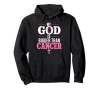 My God is Bigger Than Cancer Breast Cancer Awareness Sweat à Capuche