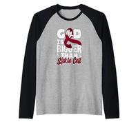 My God is Bigger Than Faucille Cell Manche Raglan