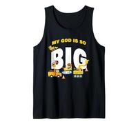 My God is So Big - Construction Kids Christian Faith Animals Débardeur