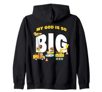 My God is So Big - Construction Kids Christian Faith Animals Sweat à Capuche